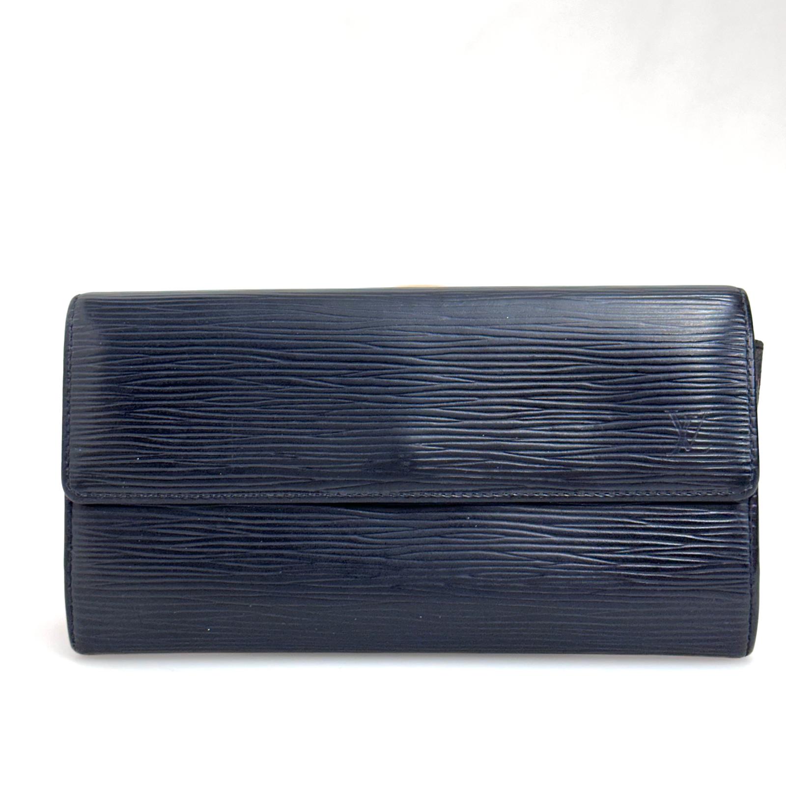 Louis Vuitton Portafoglio Sarah in pelle Epi nera