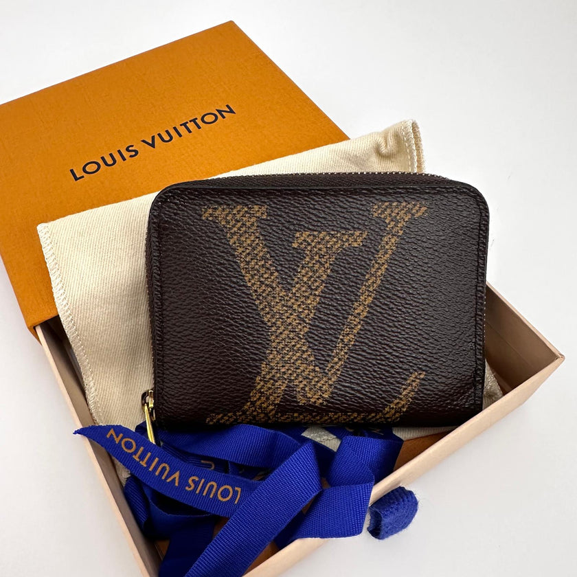 Louis Vuitton Portafoglio Zippy Coin Purse Giant Monogram Reverse