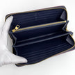 Louis Vuitton Portafoglio Zippy Wallet in Pelle Monogram Empreinte Blu
