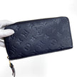 Louis Vuitton Portafoglio Zippy Wallet in Pelle Monogram Empreinte Blu