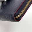 Louis Vuitton Portafoglio Zippy Wallet in Pelle Monogram Empreinte Blu