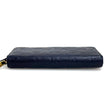 Louis Vuitton Portafoglio Zippy Wallet in Pelle Monogram Empreinte Blu
