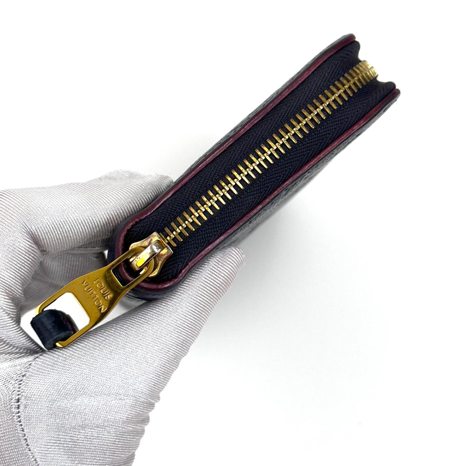 Louis Vuitton Portafoglio Zippy Wallet in Pelle Monogram Empreinte Blu