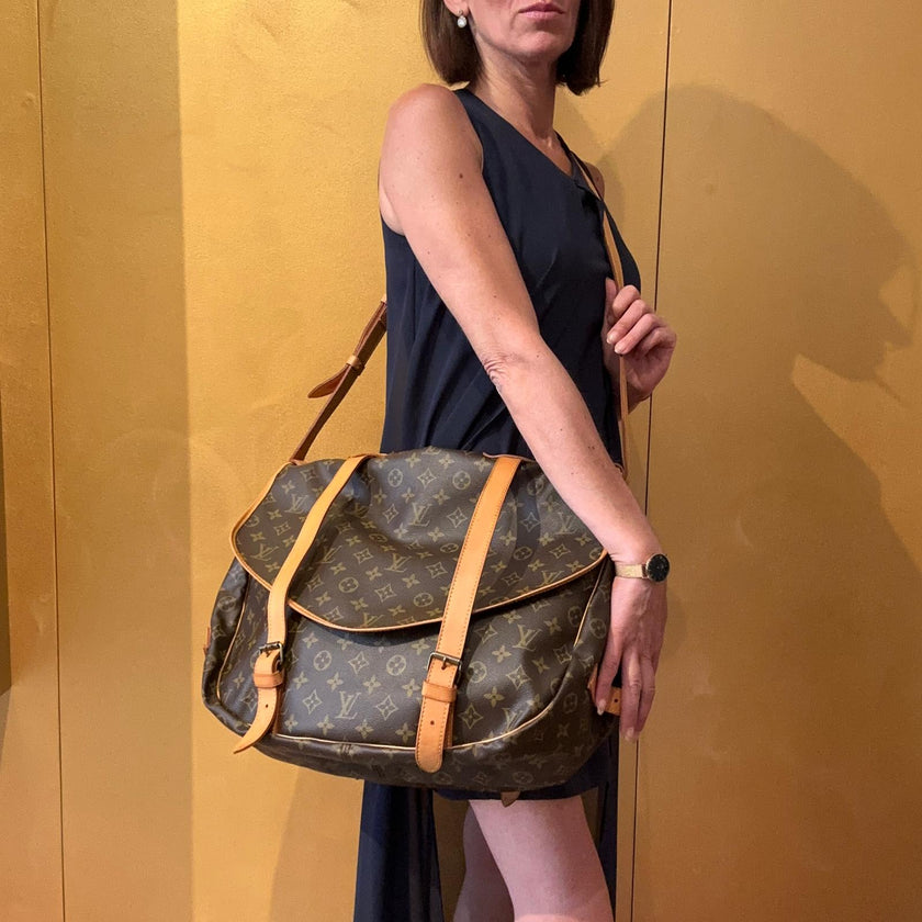 Louis Vuitton Rara Borsa Vintage Saumur 40 in Tela Monogram