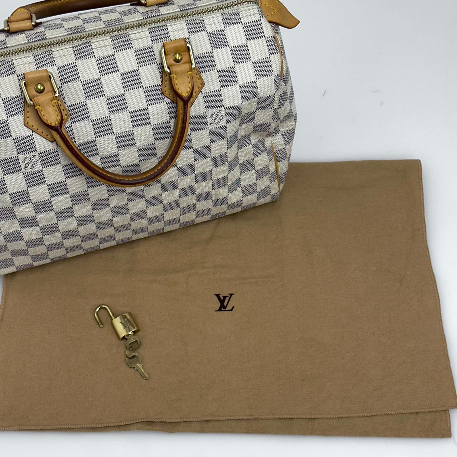 Louis Vuitton Speedy 30 in tela Damier Azur