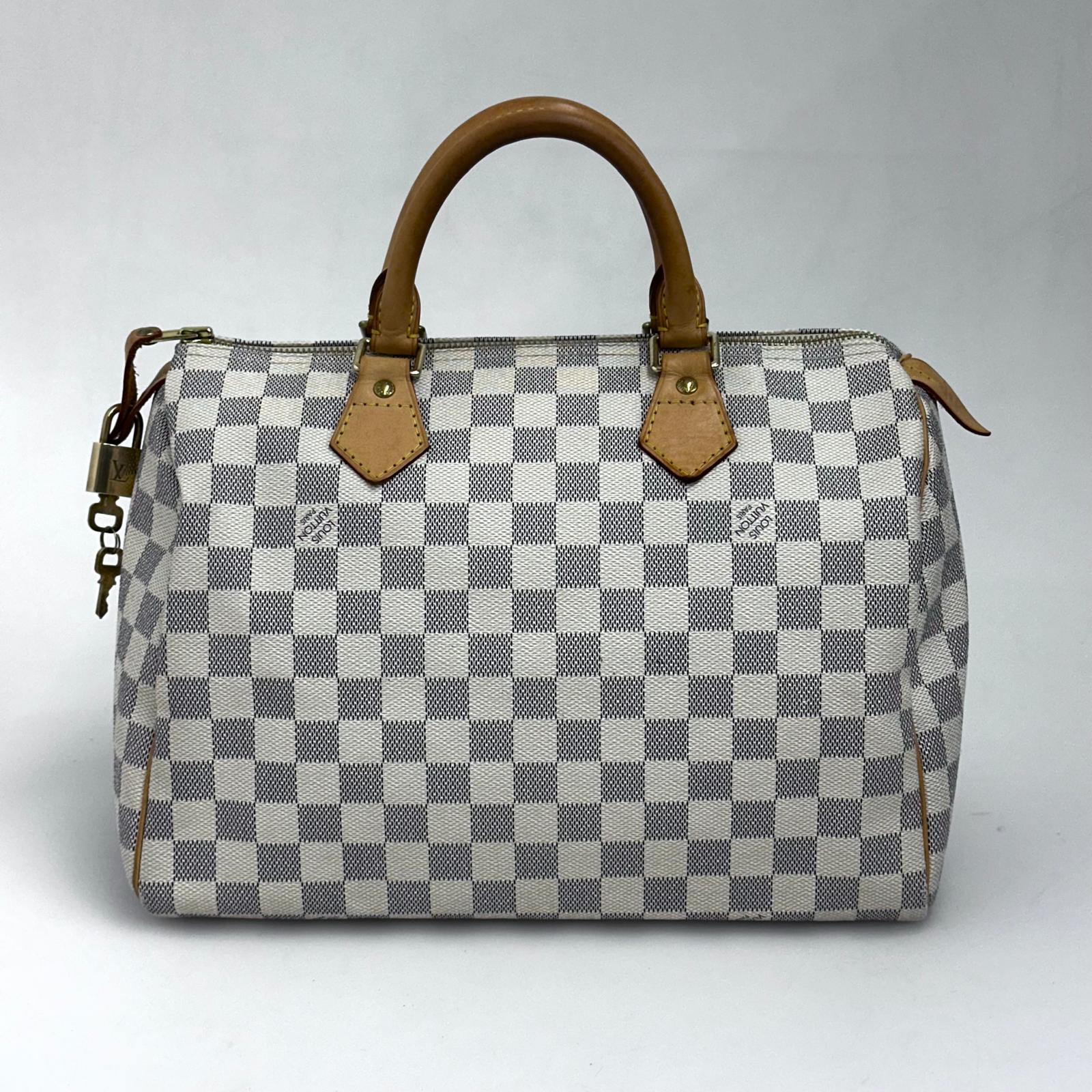 Louis Vuitton Speedy 30 in tela Damier Azur