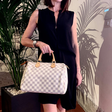 Louis Vuitton Speedy 30 in tela Damier Azur