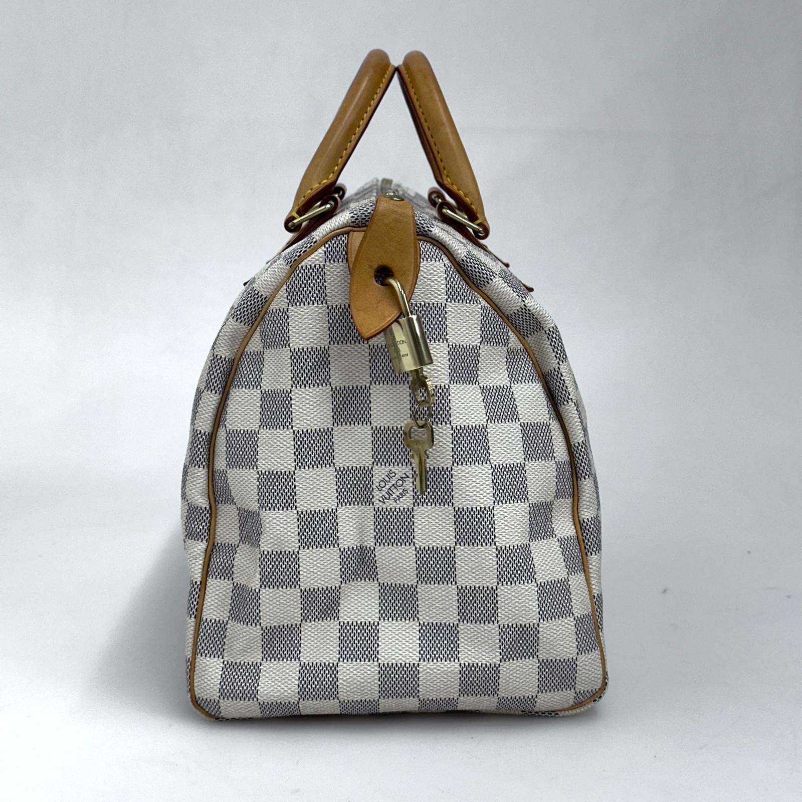 Louis Vuitton Speedy 30 in tela Damier Azur