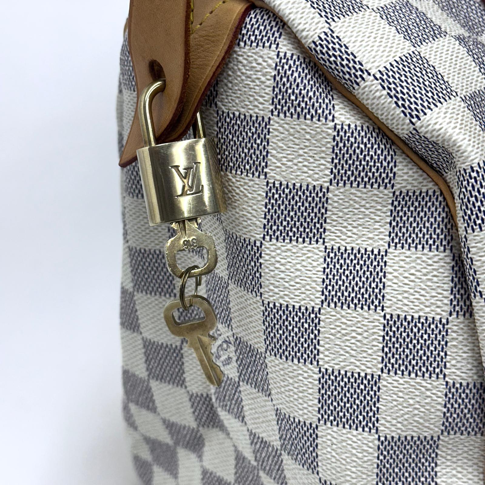 Louis Vuitton Speedy 30 in tela Damier Azur