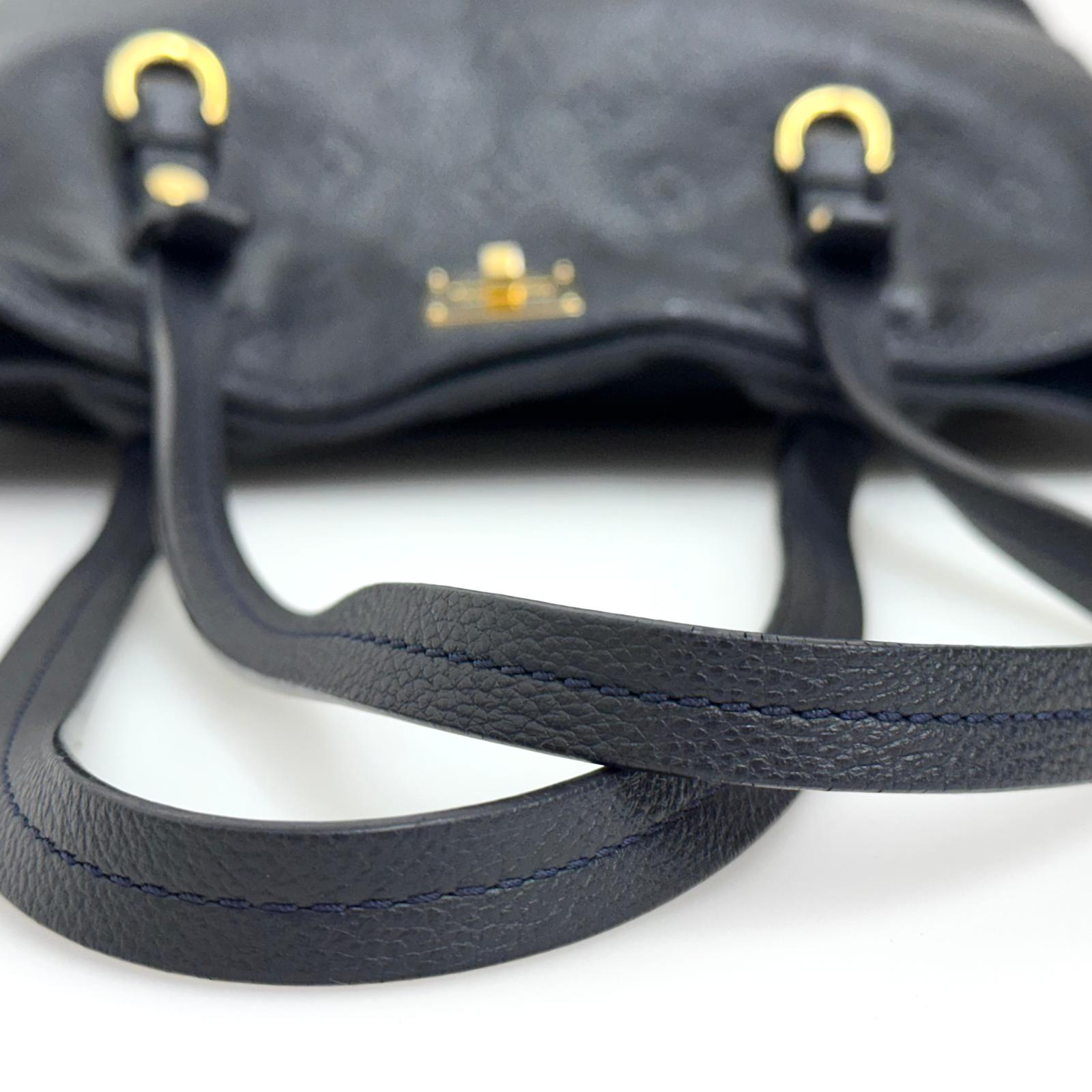 Louis Vuitton borsa a spalla Citadine GM in pelle Monogram Empreinte blu navy