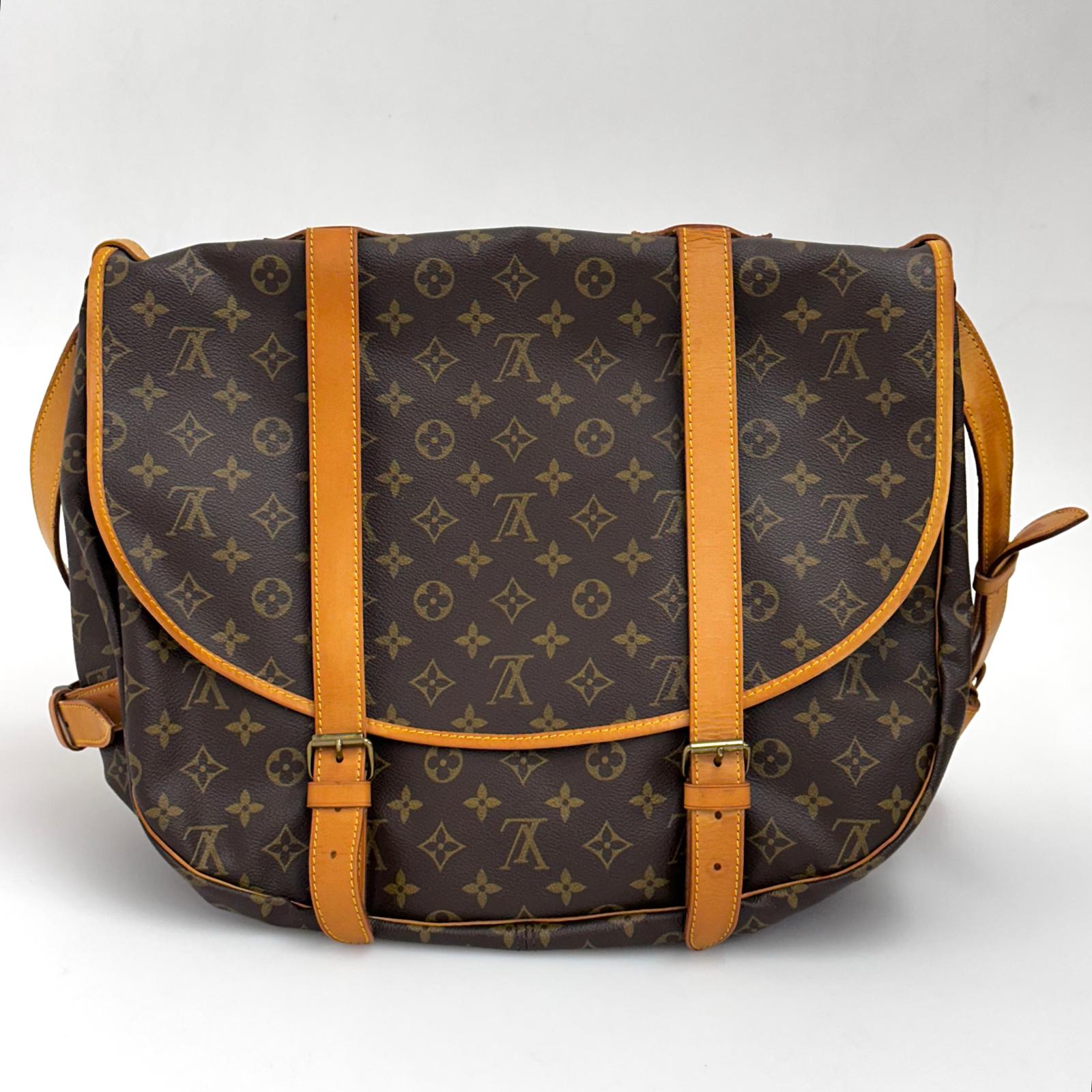 Louis Vuitton borsa a spalla Saumur 40 in tela Monogram