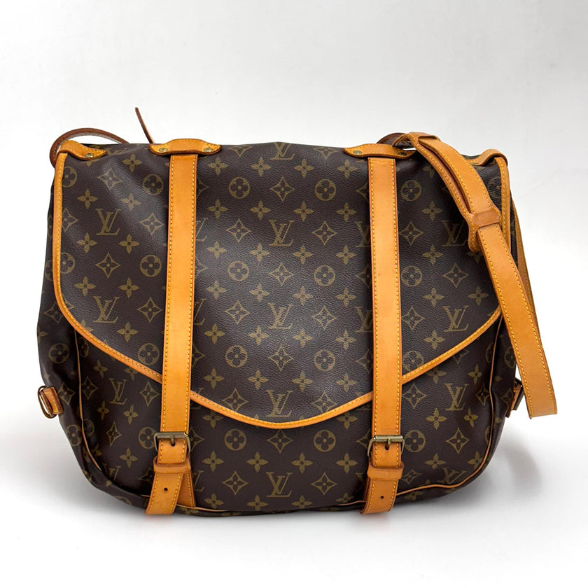 Louis Vuitton borsa a spalla Saumur 40 in tela Monogram