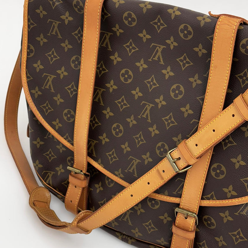 Louis Vuitton borsa a spalla Saumur 40 in tela Monogram