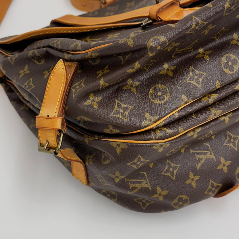 Louis Vuitton borsa a spalla Saumur 40 in tela Monogram