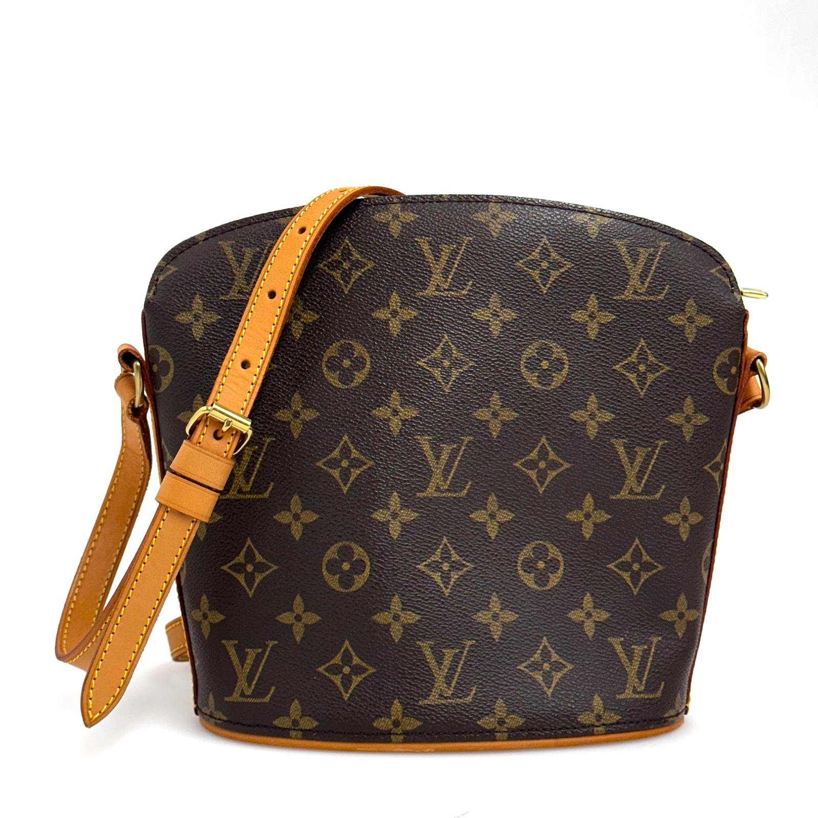 Louis Vuitton borsa a tracolla Drouot in tela Monogram