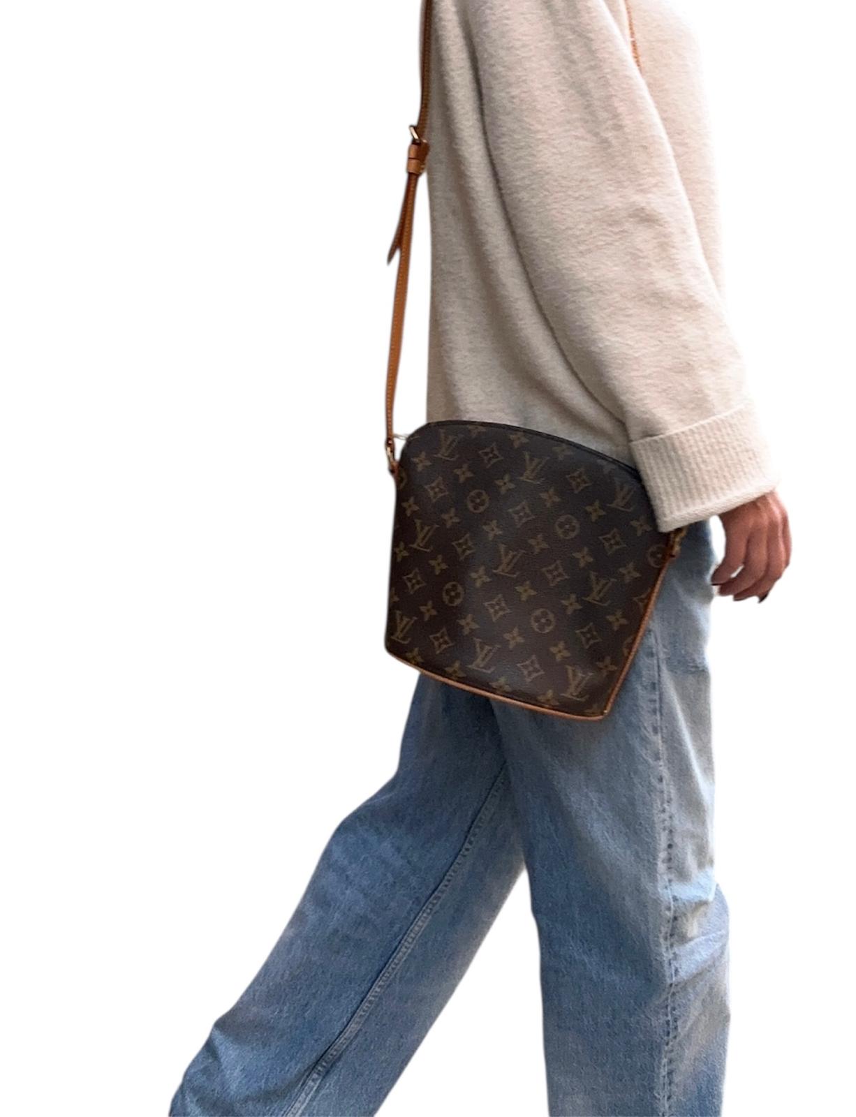 Louis Vuitton borsa a tracolla Drouot in tela Monogram