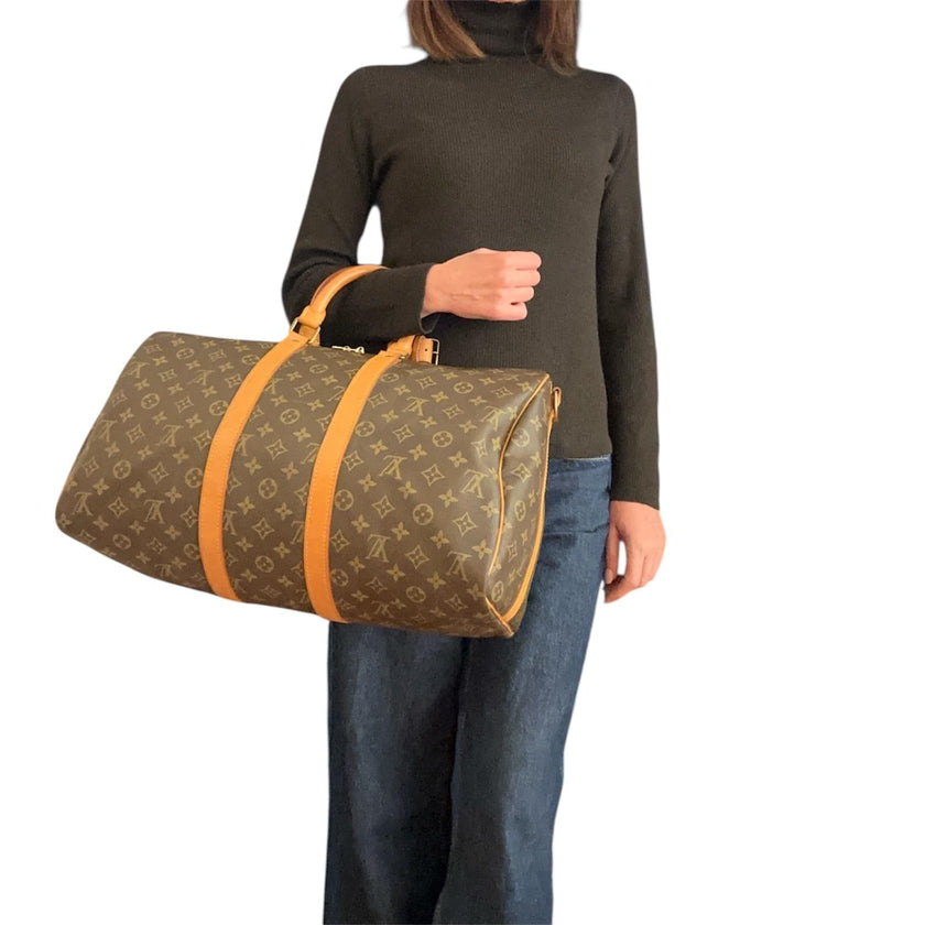 Louis Vuitton borsa da viaggio Keepall 45 Monogram
