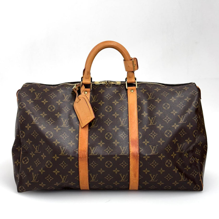 Louis Vuitton borsa da viaggio Keepall 50 in tela Monogram