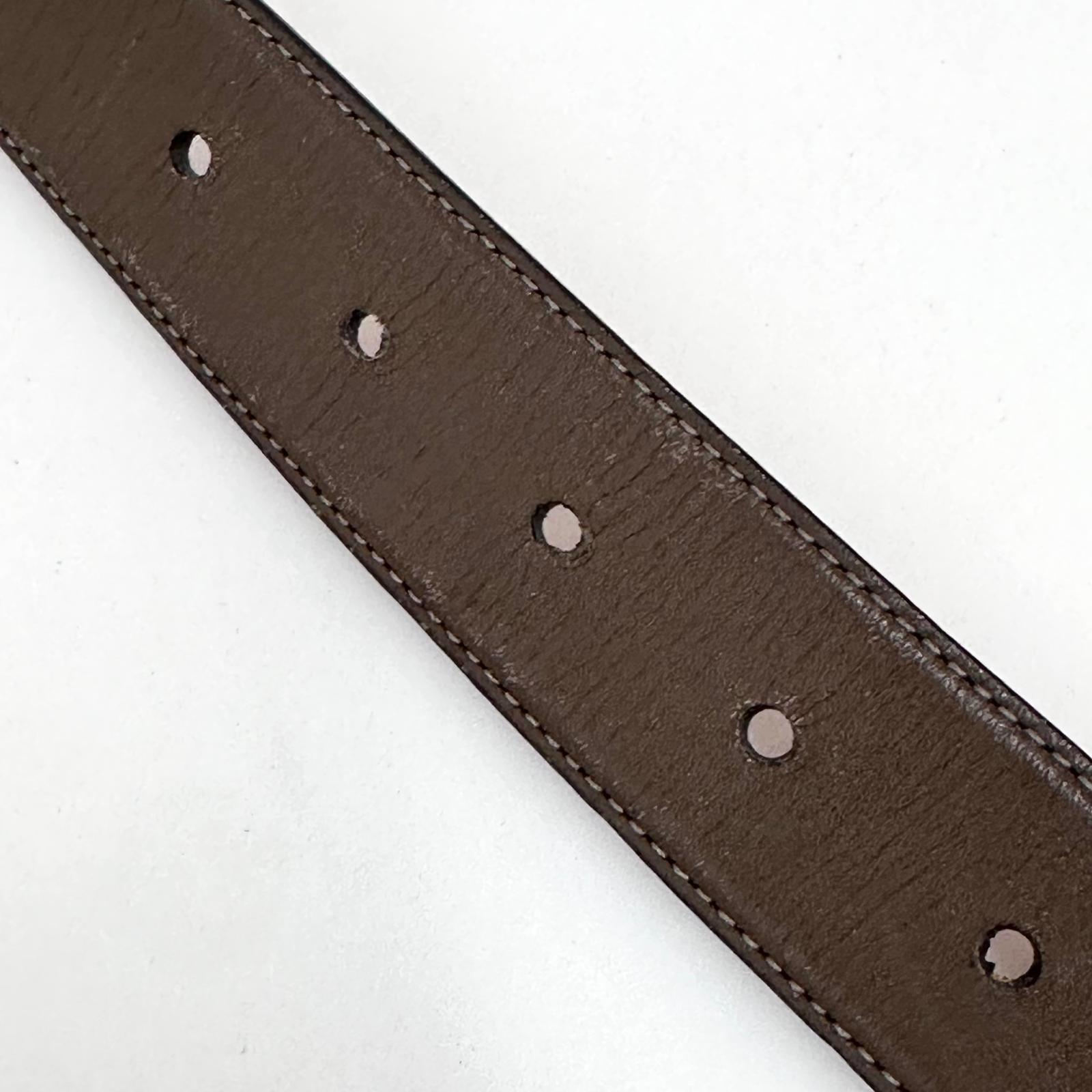 Louis Vuitton cintura in pelle con fibbia LV ovale Mis. 90