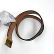 Louis Vuitton cintura in tela Monogram con fibbia oro Mis. 80