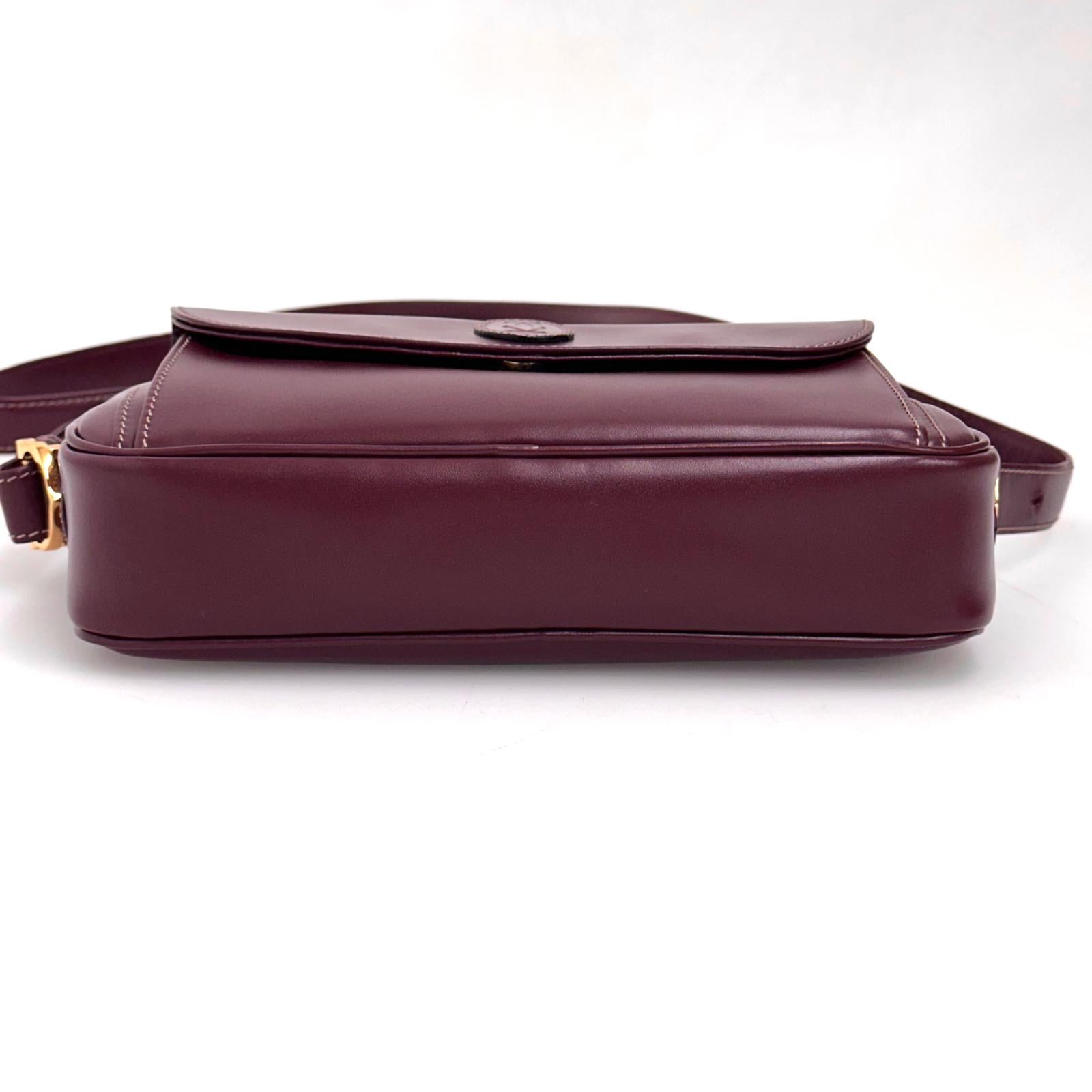 Must de Cartier Borsa a tracolla in pelle bordeaux