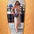 Must de Cartier Vintage Borsa a Tracolla Bordeaux in Pelle