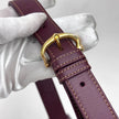 Must de Cartier Vintage Borsa a Tracolla Bordeaux in Pelle