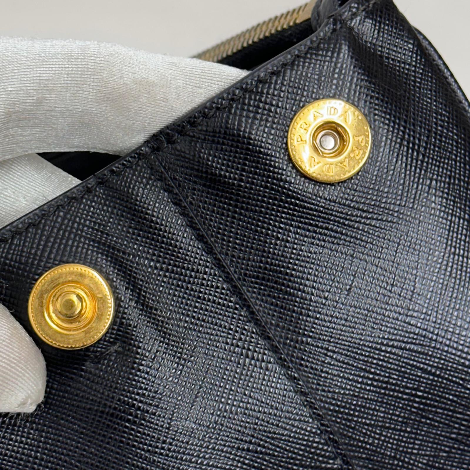 Prada Borsa Galleria Large in Pelle Saffiano Nera