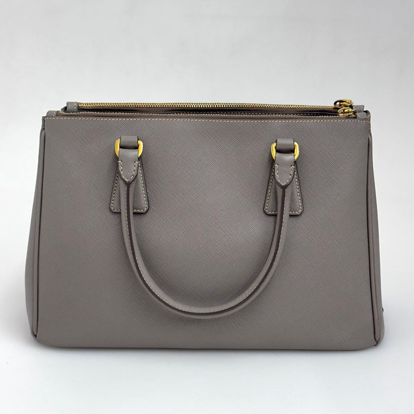 Prada Borsa Galleria Medium Saffiano Lux Pomice