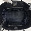Prada Borsa Shopper a due vie in pelle Vitello Daino nera