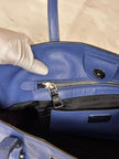 Prada Borsa Shopping Tote in Saffiano Blu