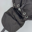 Prada Borsa Zaino Tessuto Nylon Ebano con Catene