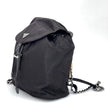 Prada Borsa Zaino Tessuto Nylon Ebano con Catene