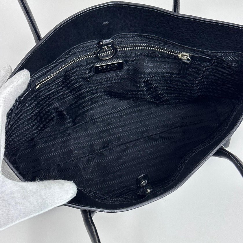 Prada Borsa a Spalla Vitello Chic Nera