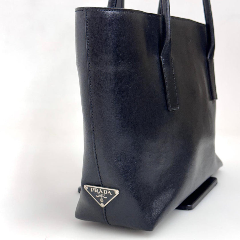 Prada Borsa a Spalla Vitello Chic Nera
