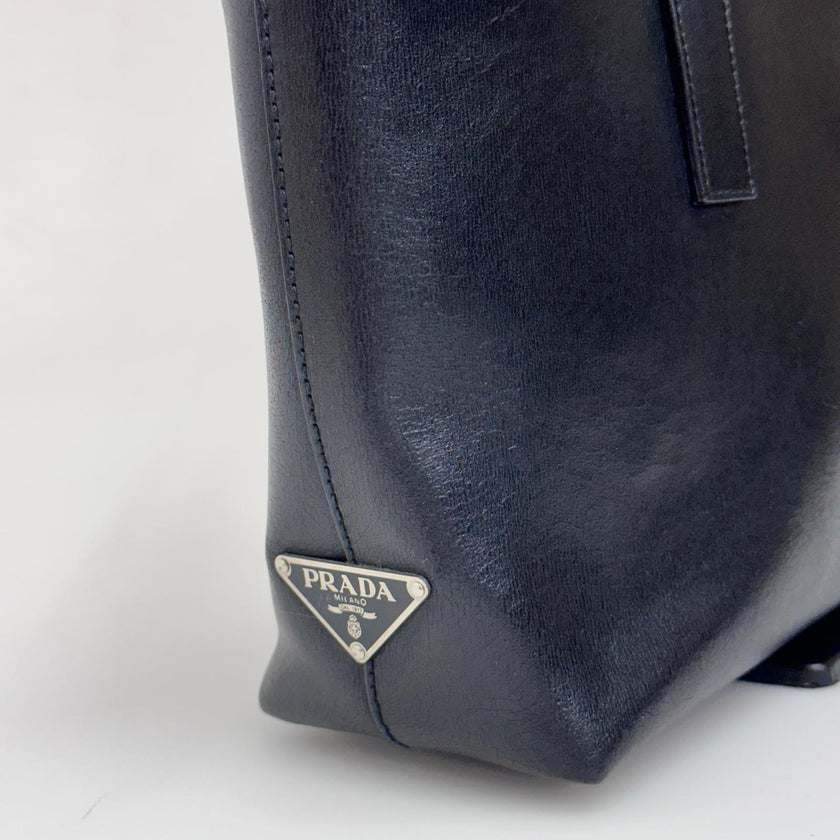 Prada Borsa a Spalla Vitello Chic Nera