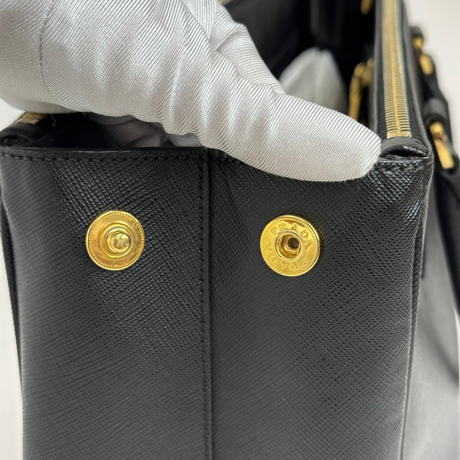Prada Borsa a mano Galleria Large Saffiano Lux Nera
