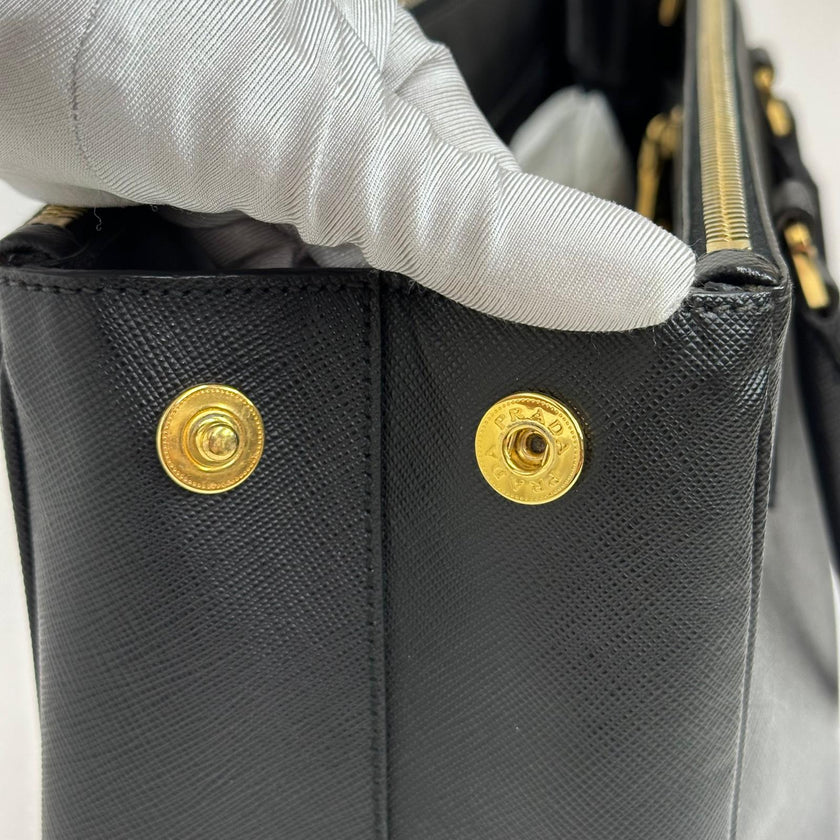 Prada Borsa a mano Galleria Large Saffiano Lux Nera