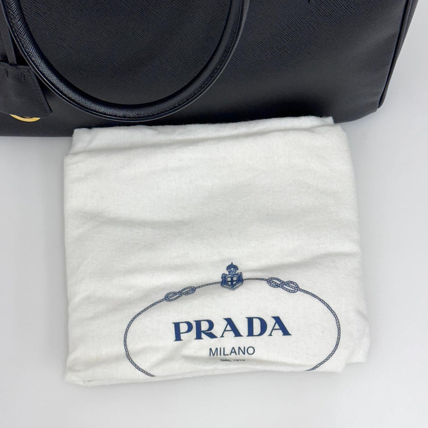Prada Borsa a mano Galleria Large Saffiano Lux Nera
