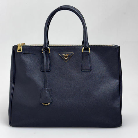 Prada Borsa a mano Galleria Large Saffiano Lux Nera