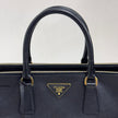 Prada Borsa a mano Galleria Large Saffiano Lux Nera