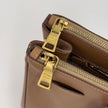 Prada Borsa a mano Galleria Large in pelle Saffiano Lux color Caramel