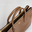 Prada Borsa a mano Galleria Large in pelle Saffiano Lux color Caramel