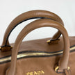 Prada Borsa a mano e tracolla Bauletto Vitello Phenix Cannella