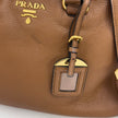 Prada Borsa a mano e tracolla Bauletto Vitello Phenix Cannella