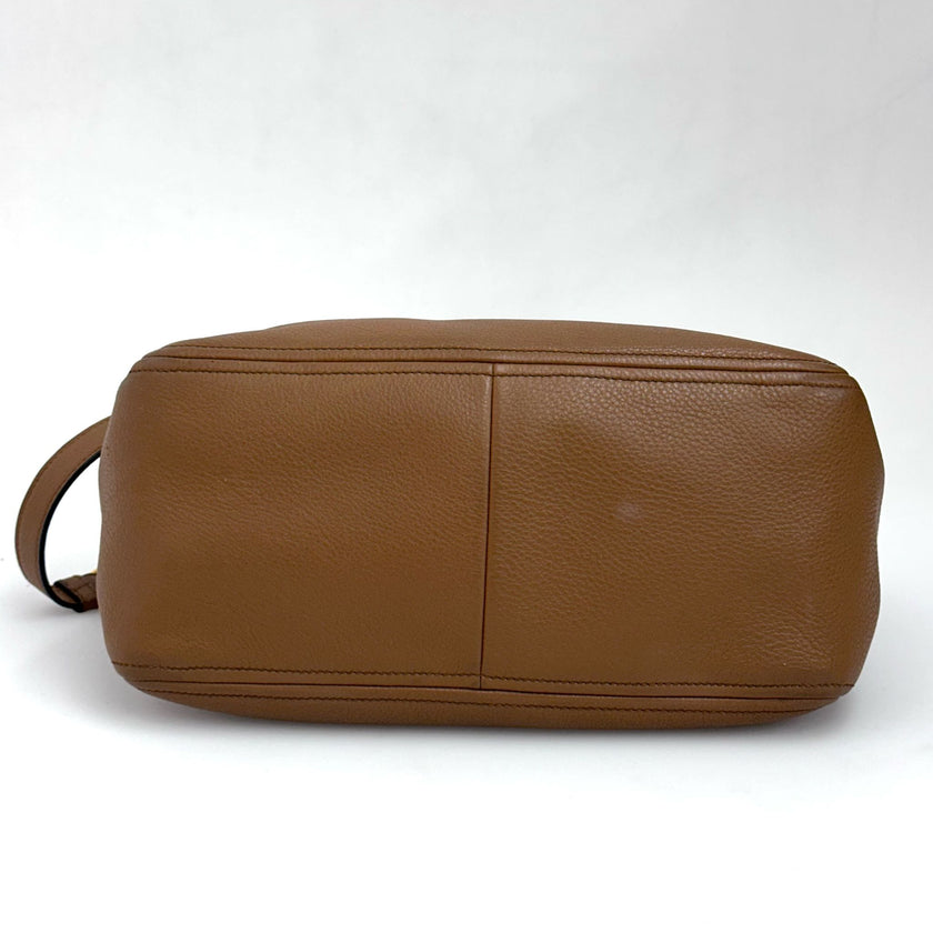 Prada Borsa a mano e tracolla Bauletto Vitello Phenix Cannella