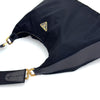 Prada Borsa a spalla Hobo in nylon nero