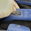 Prada Borsa a spalla Saffiano Lux Blu Cobalto