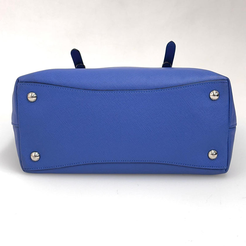 Prada Borsa a spalla Saffiano Lux Blu Cobalto