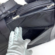 Prada Vintage Borsa da Viaggio in Nylon e Pelle Saffiano Nera